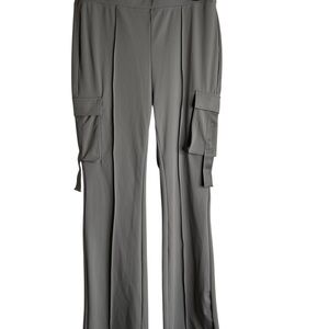 Halara Women’s 12P Pull On Cargo Style Pants Gray New 4072